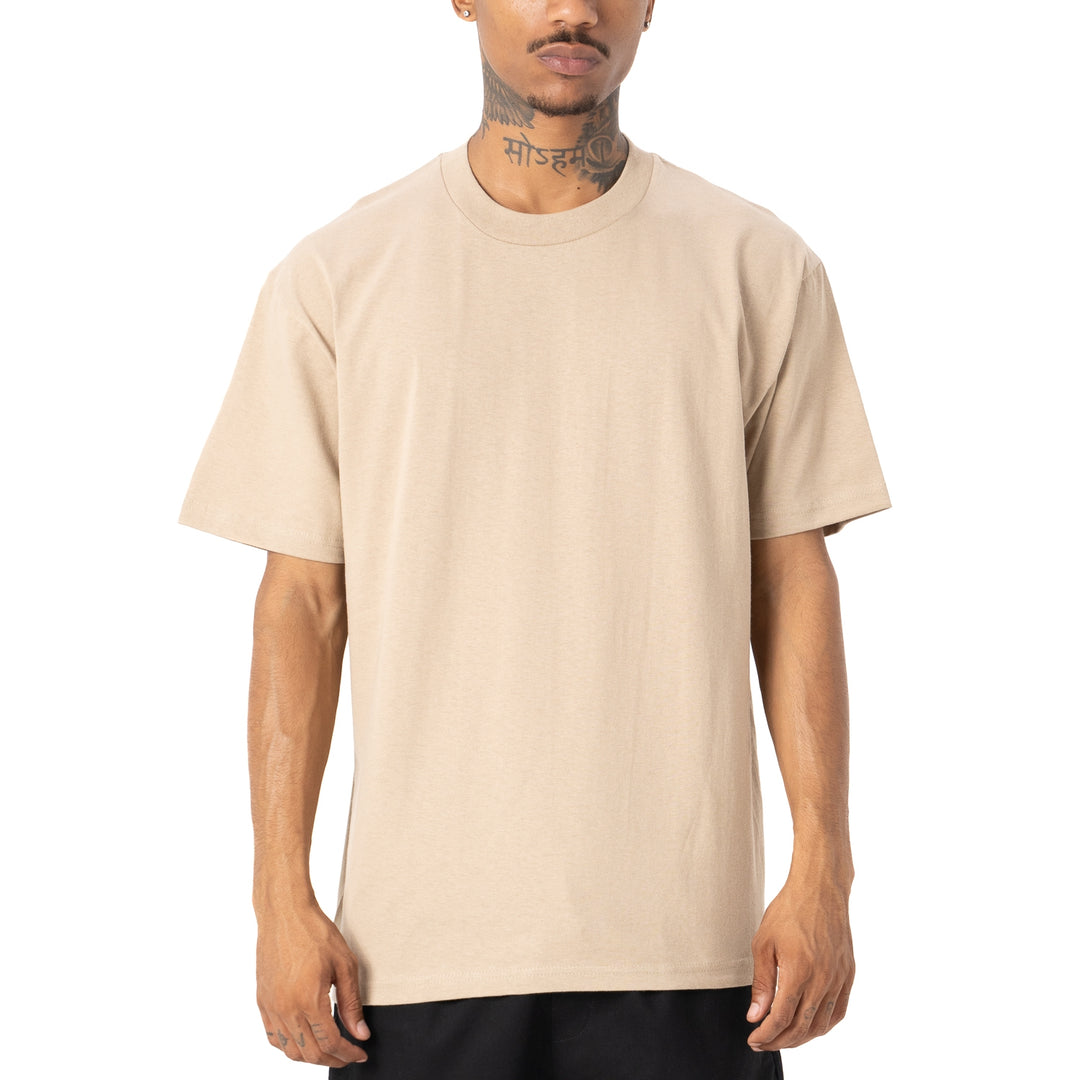 Pro Club Men's Comfort Cotton Short Sleeve T-Shirt Khaki