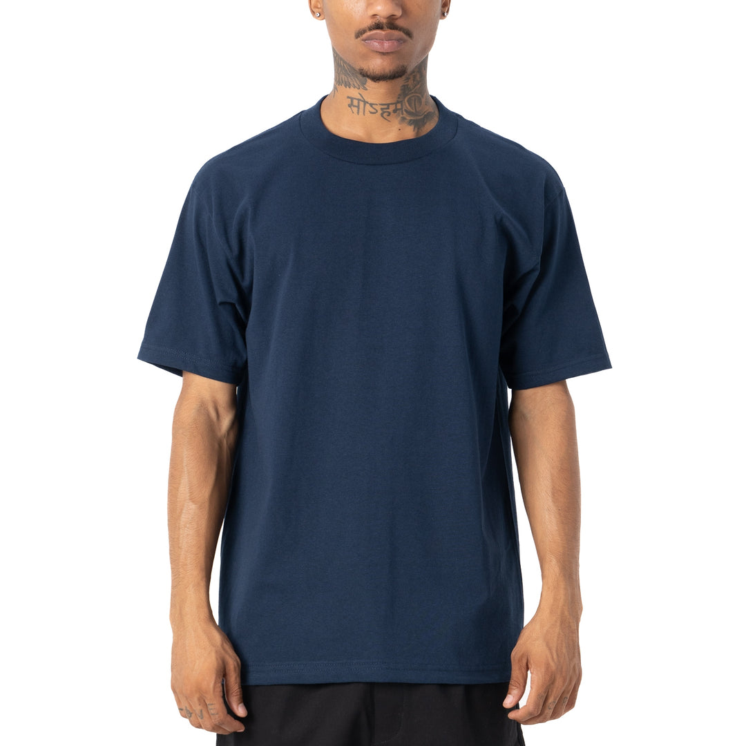 Pro Club Men's Comfort Cotton Short Sleeve T-Shirt Navy