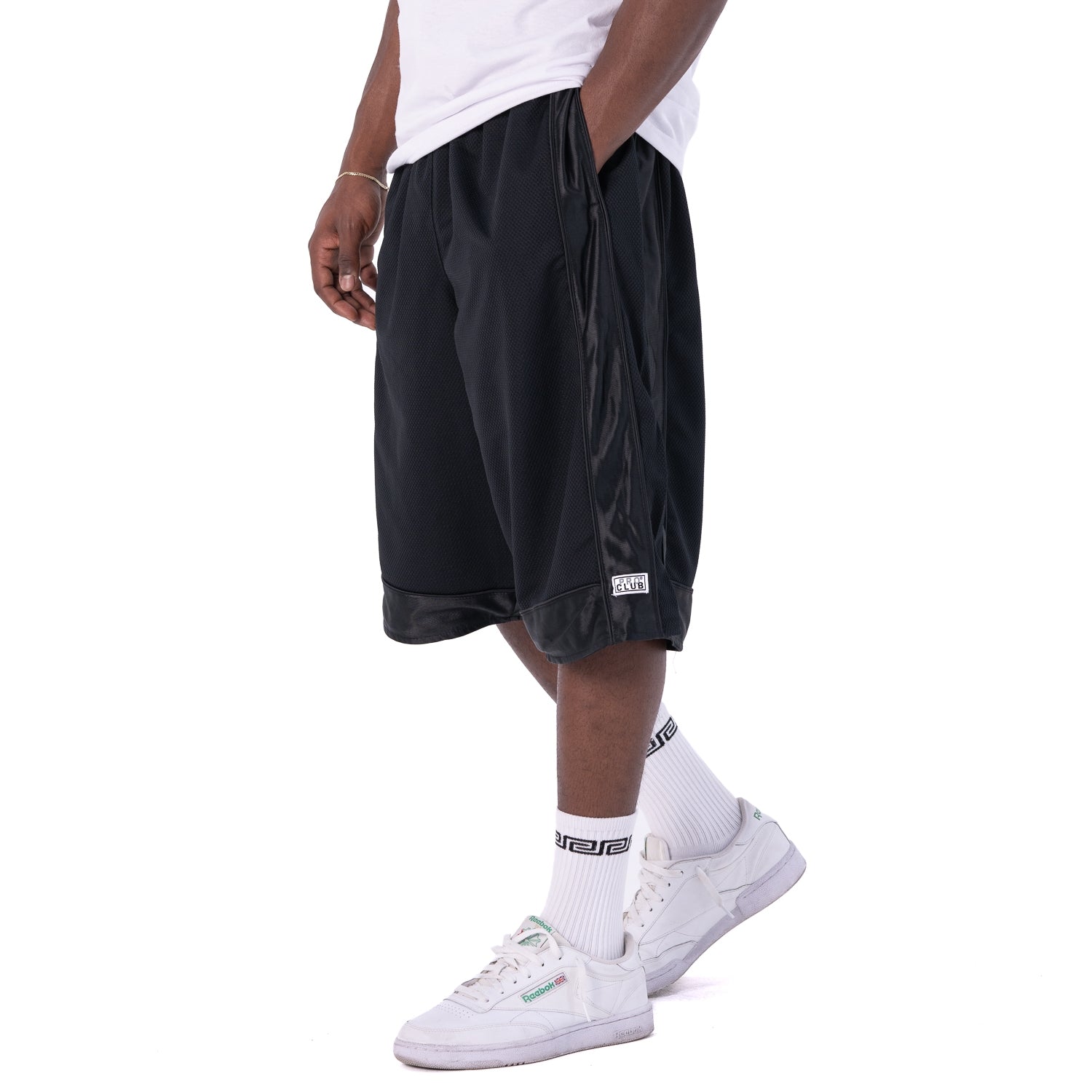 Pro Club Men's Heavyweight Mesh Basketball Shorts Black – US