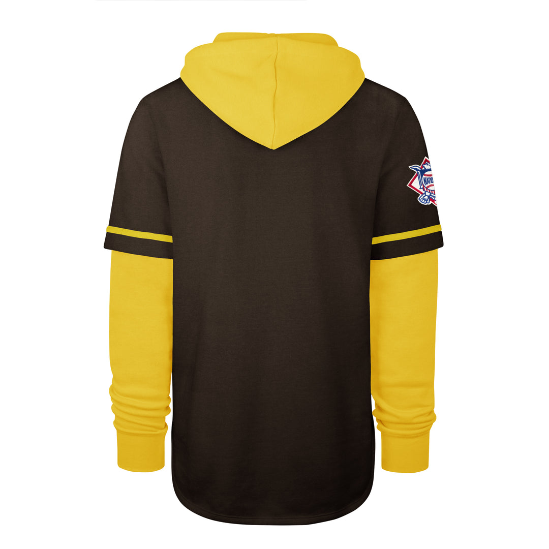 San Diego Padres 47 Brand Brown Gold Shortstop Pullover Hoodie