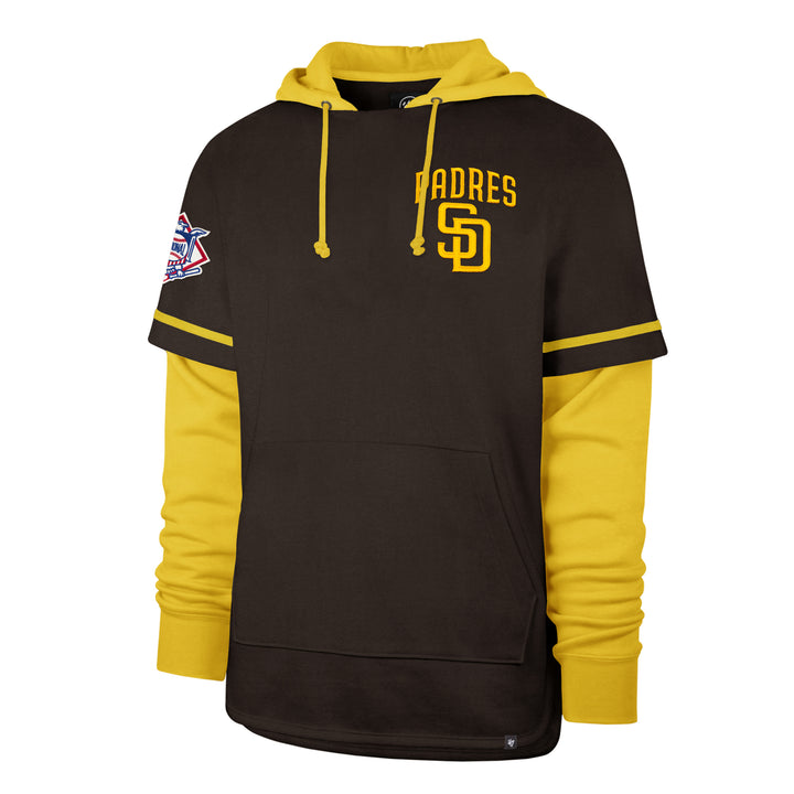 San Diego Padres 47 Brand Brown Gold Shortstop Pullover Hoodie