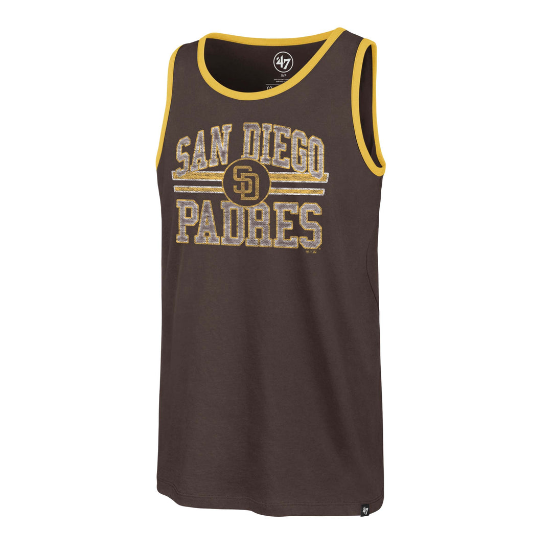 San Diego Padres 47 Brand Brown Winger Franklin Tank Top