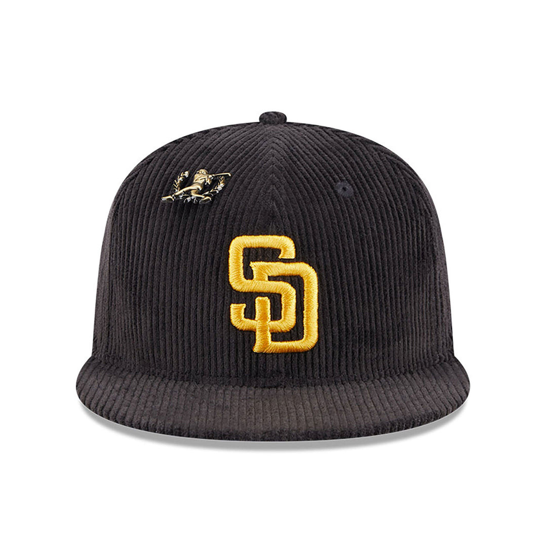 San Diego Padres New Era Letterman Pin Cord Dark Brown 59FIFTY Fitted Cap