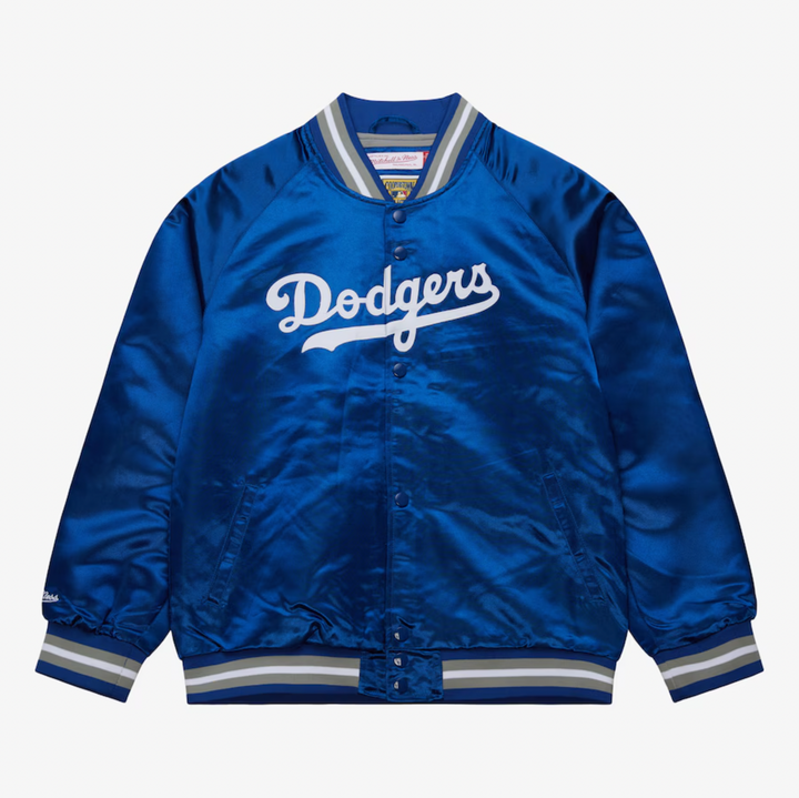 Men's Royal Los Angeles Dodgers Mitchell & Ness Cooperstown Collection Lightweight Satin Full-Snap Jacket