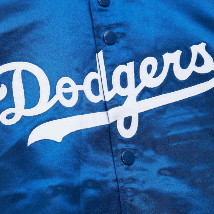 Men's Royal Los Angeles Dodgers Mitchell & Ness Cooperstown Collection Lightweight Satin Full-Snap Jacket