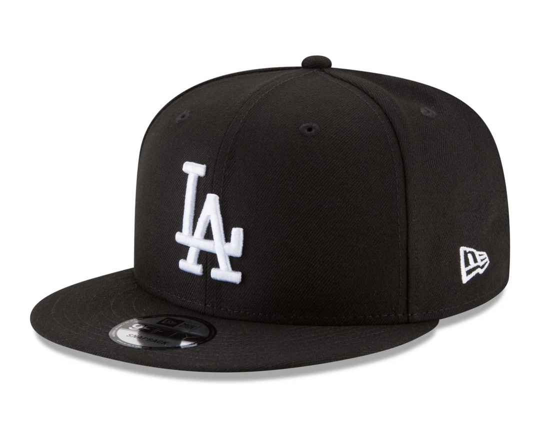 Los Angeles Dodgers New Era 2025 World Series Side Patch 9FIFTY Snapback Hat - Black/White