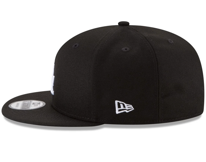 Los Angeles Dodgers New Era 2025 World Series Side Patch 9FIFTY Snapback Hat - Black/White