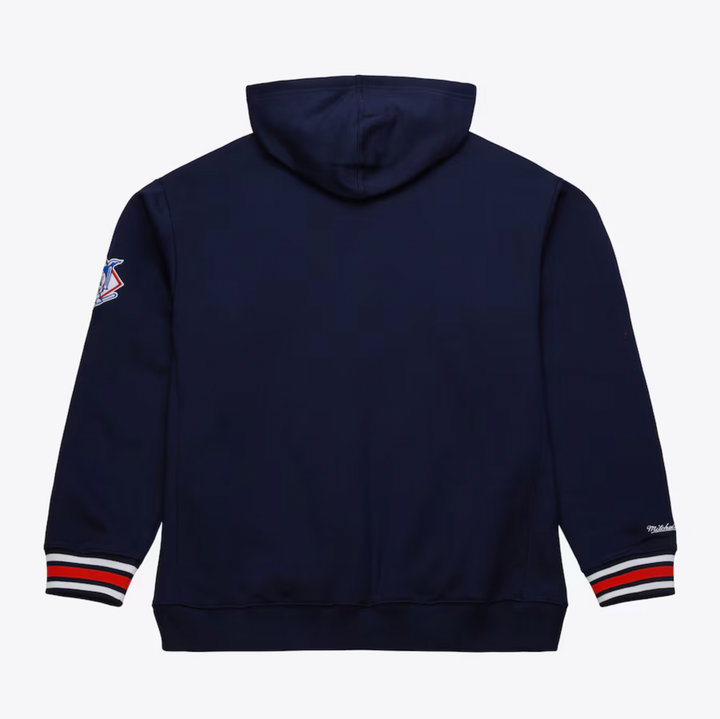 Men's Navy San Diego Padres Mitchell & Ness Chainstitch Vintage Logo Pullover Hoodie