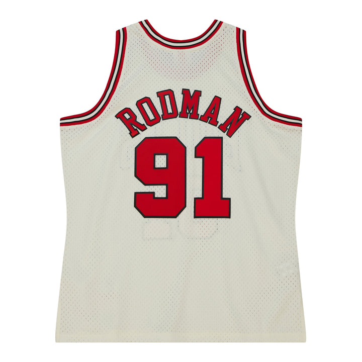 Chicago Bulls Mitchell & Ness NBA Cream Team Color Swingman Jersey Bulls 1997 Dennis Rodman