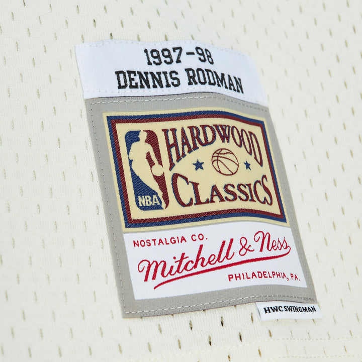 Chicago Bulls Mitchell & Ness NBA Cream Team Color Swingman Jersey Bulls 1997 Dennis Rodman