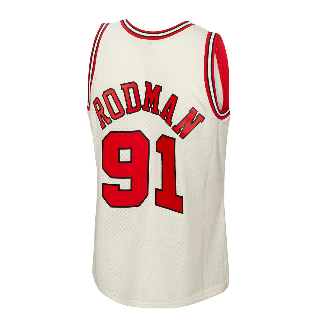 Chicago Bulls Mitchell & Ness NBA Cream Team Color Swingman Jersey Bulls 1997 Dennis Rodman