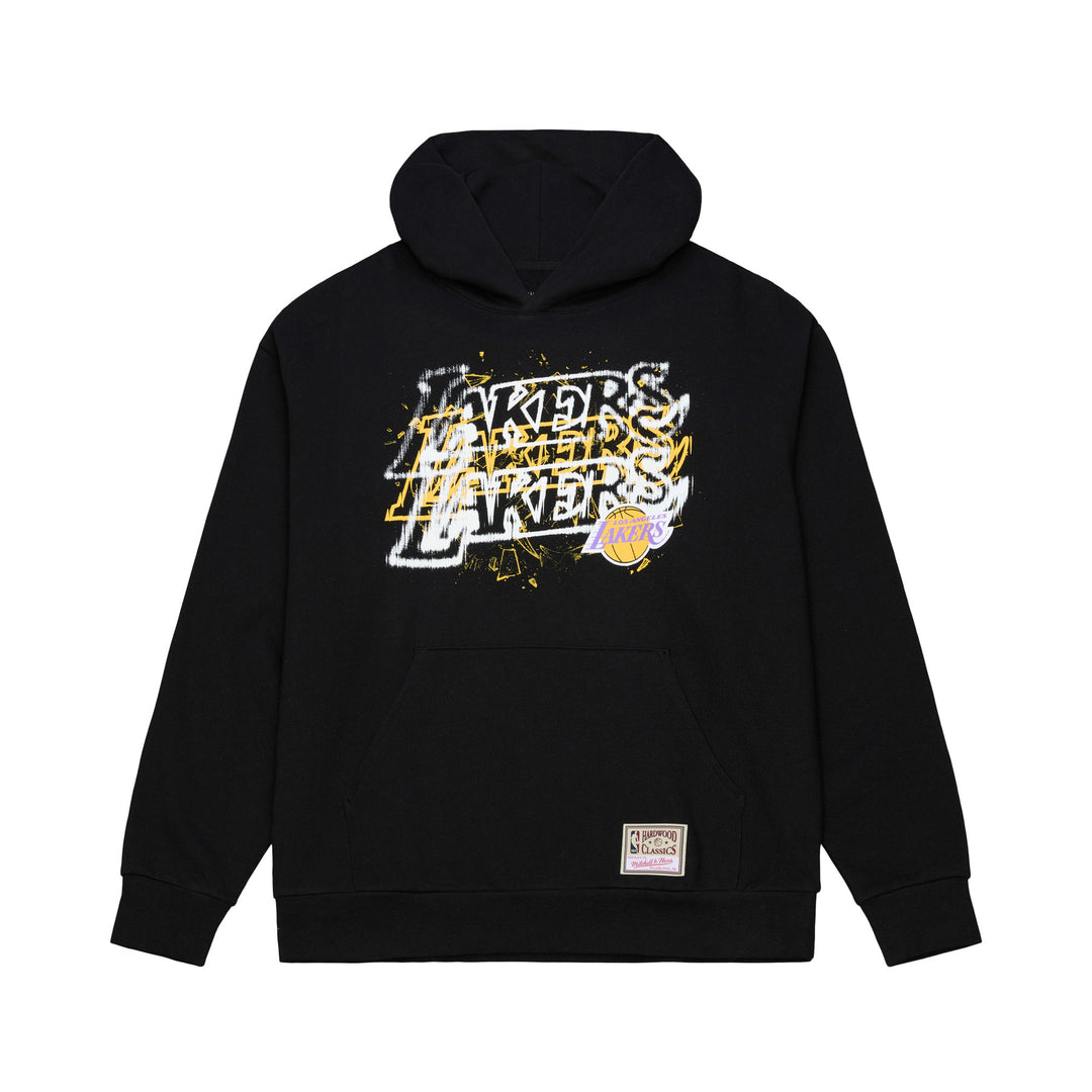 Los Angeles Lakers Mitchell & Ness Focal Hoodie- Black