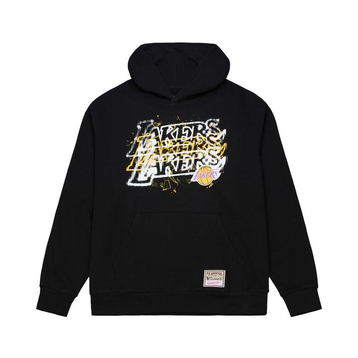 Los Angeles Lakers Mitchell & Ness Focal Hoodie- Black