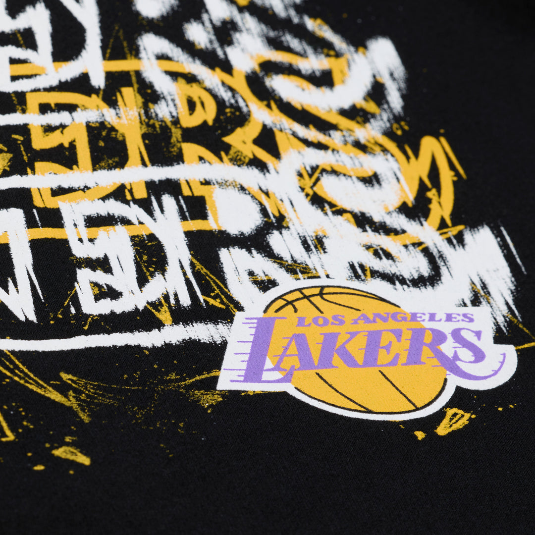 Los Angeles Lakers Mitchell & Ness Focal Hoodie- Black