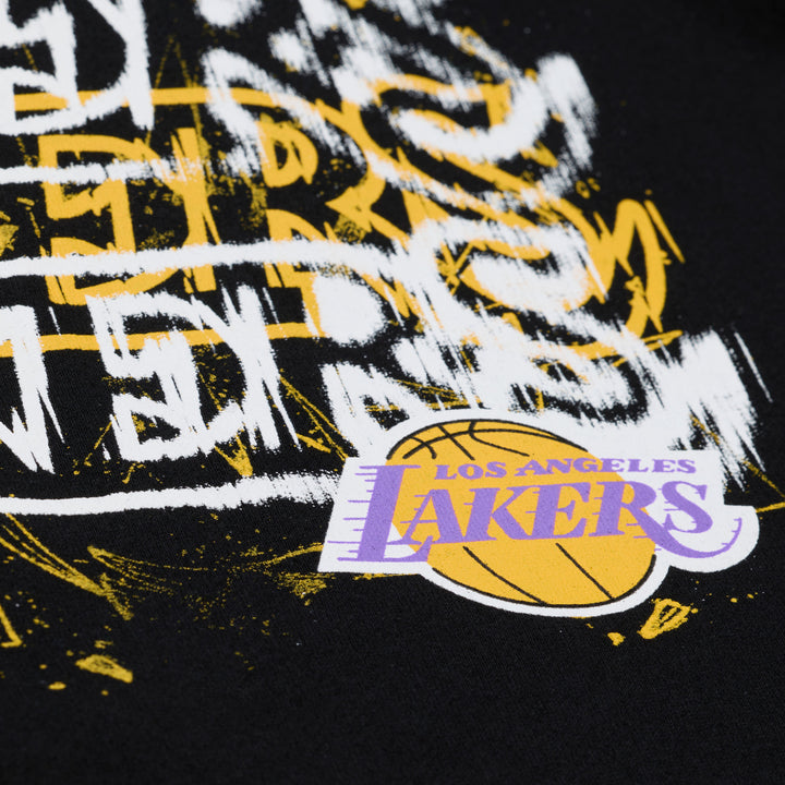 Los Angeles Lakers Mitchell & Ness Focal Hoodie- Black
