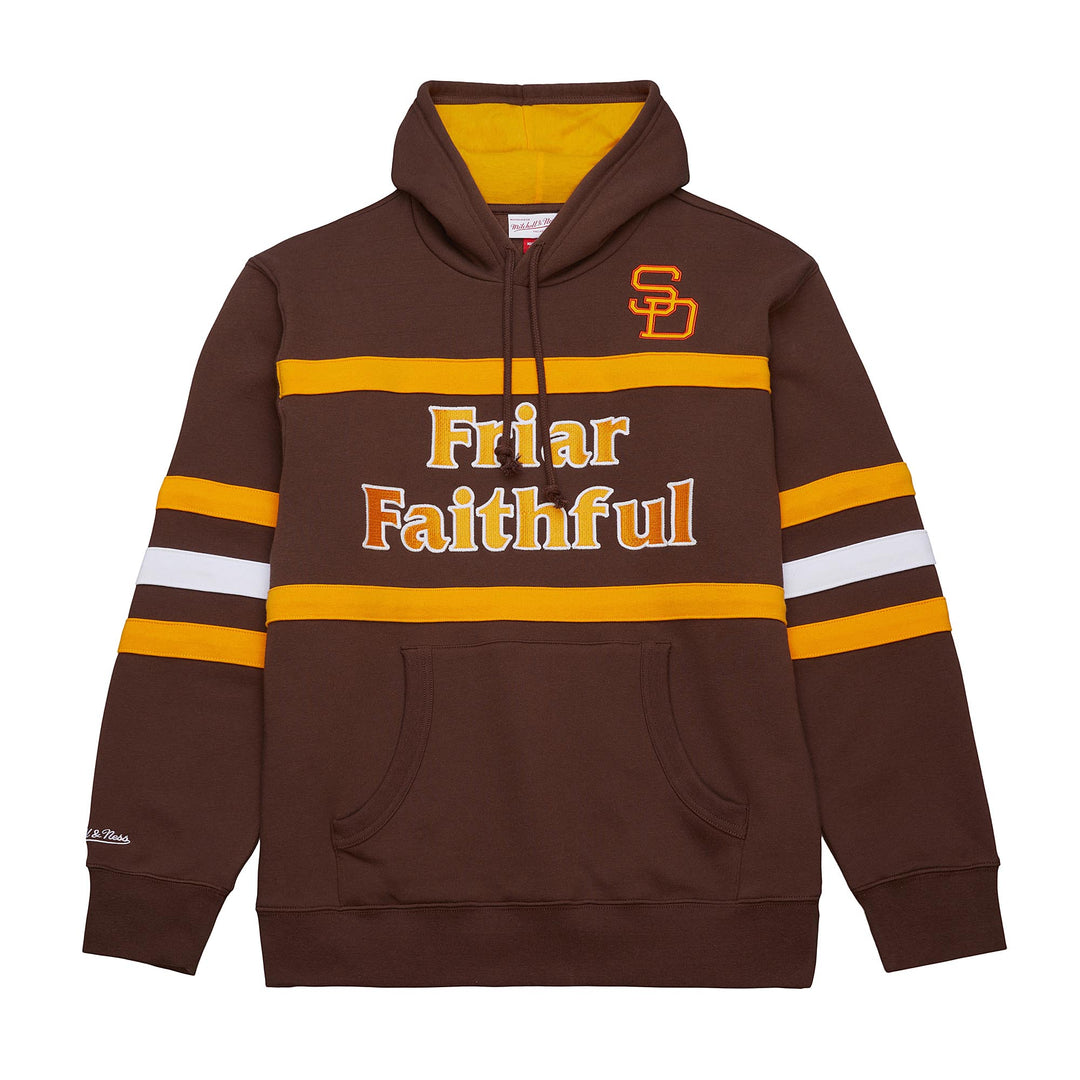 San Diego Padres Mitchell & Ness MLB Head Coach Hoodie Vintage Logo Padres