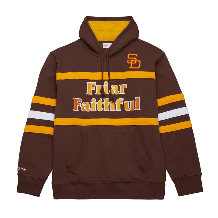San Diego Padres Mitchell & Ness MLB Head Coach Hoodie Vintage Logo Padres