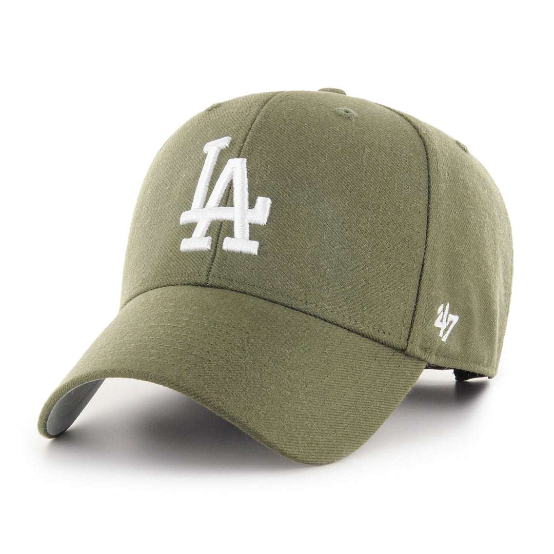 Los Angeles Dodgers 47 Brand MVP Adjustable Hat — Sandalwood — front view