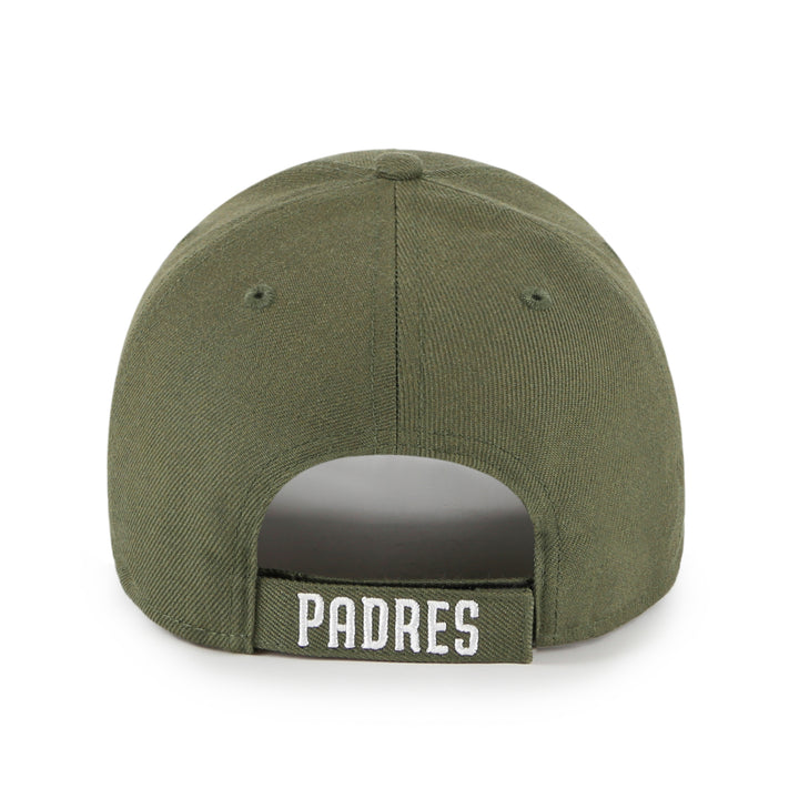 San Diego Padres 47 Brand MVP Adjustable Hat — Sandalwood — back view
