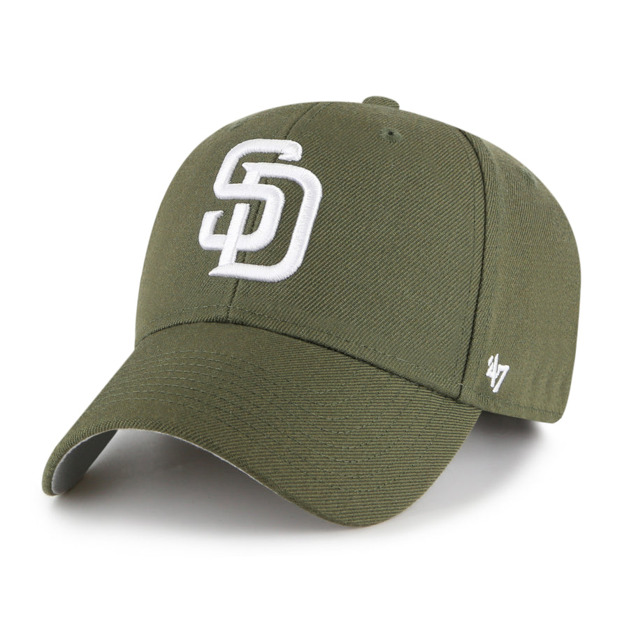 San Diego Padres 47 Brand MVP Adjustable Hat — Sandalwood — front view