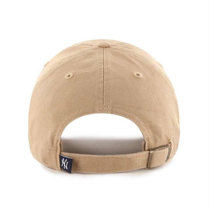 New York Yankees 47 Brand Clean Up Adjustable Hat — Khaki/Navy — back view