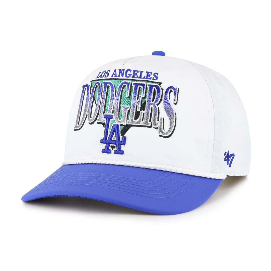 Los Angeles Dodgers 47 Brand Tribute Rope Hitch Hat — White/Royal — front view