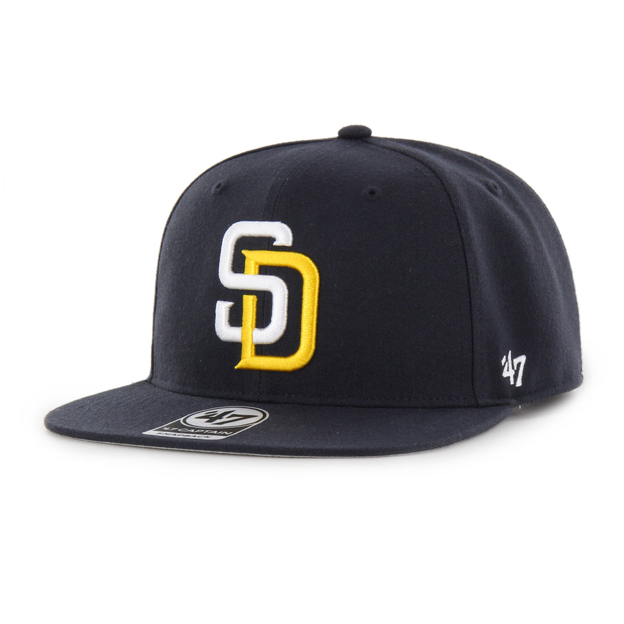 San Diego Padres 47 Brand 2016 All-Star Captain Snapback — Navy/Gold — front view