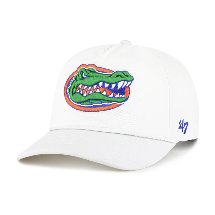 Florida Gators 47 Brand Rope Hitch Hat — White — front view