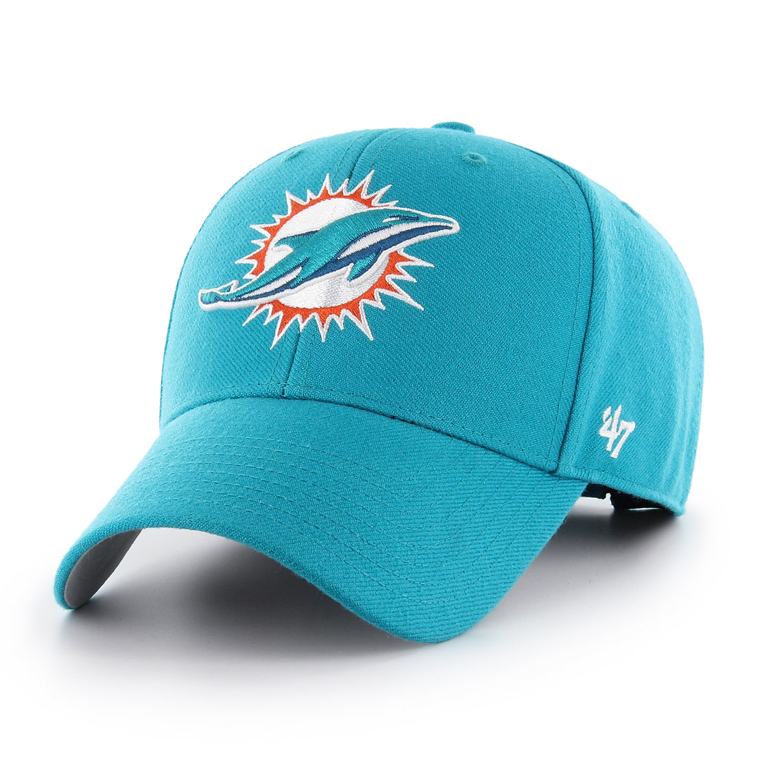 Miami Dolphins 47 Brand MVP Adjustable Hat — Neptune — front view