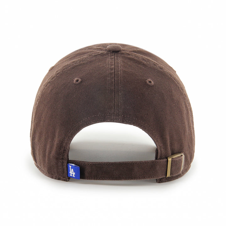 Los Angeles Dodgers 47 Brand Clean Up Adjustable Hat — Brown/White — back