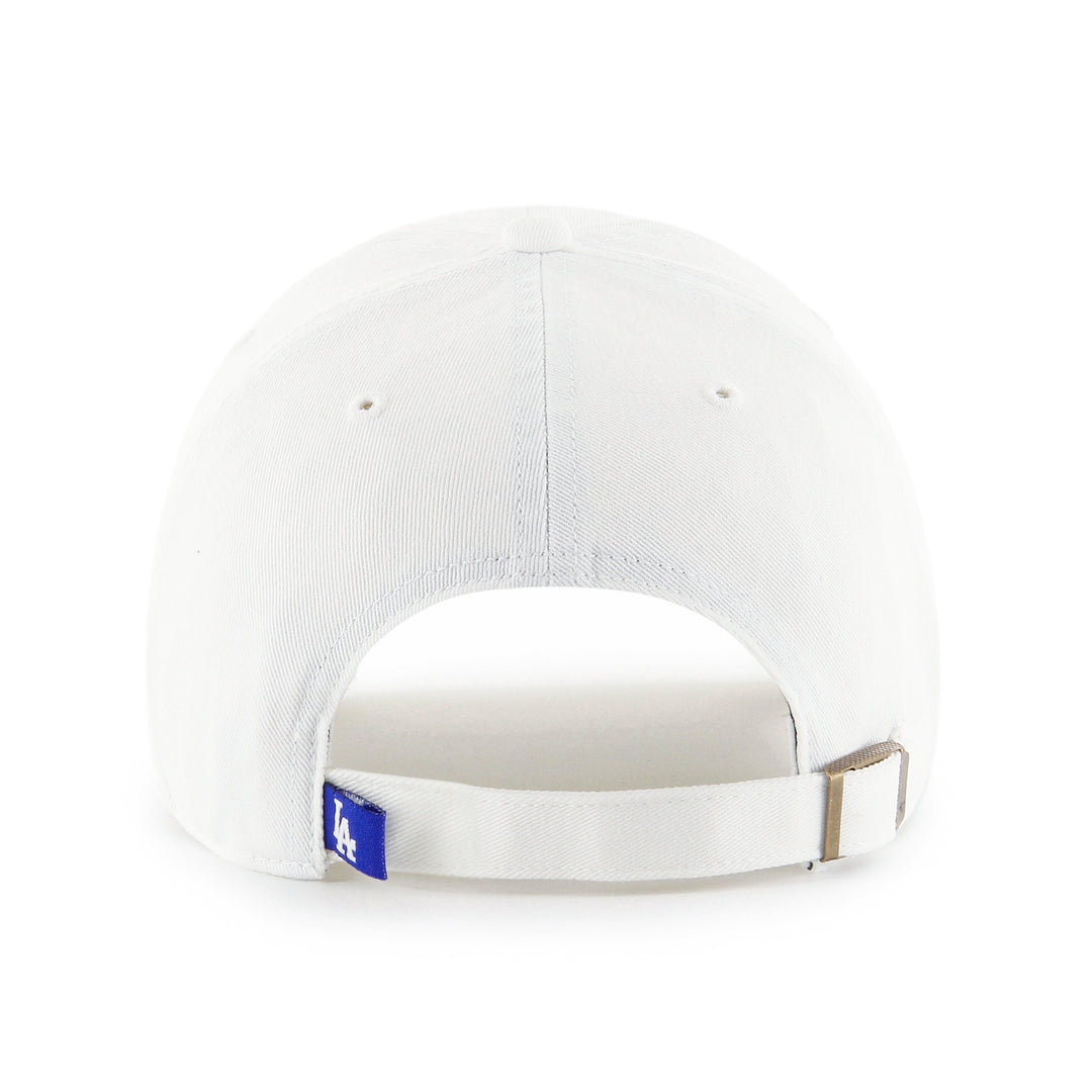 Los Angeles Dodgers 47 Brand Clean Up Adjustable Hat — White/Rose — back