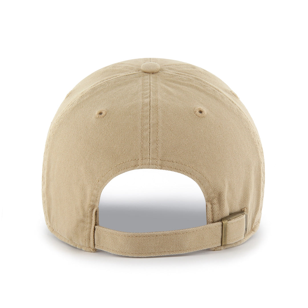 San Diego Padres 47 Brand Clean Up Adjustable Hat — Khaki/White rear view