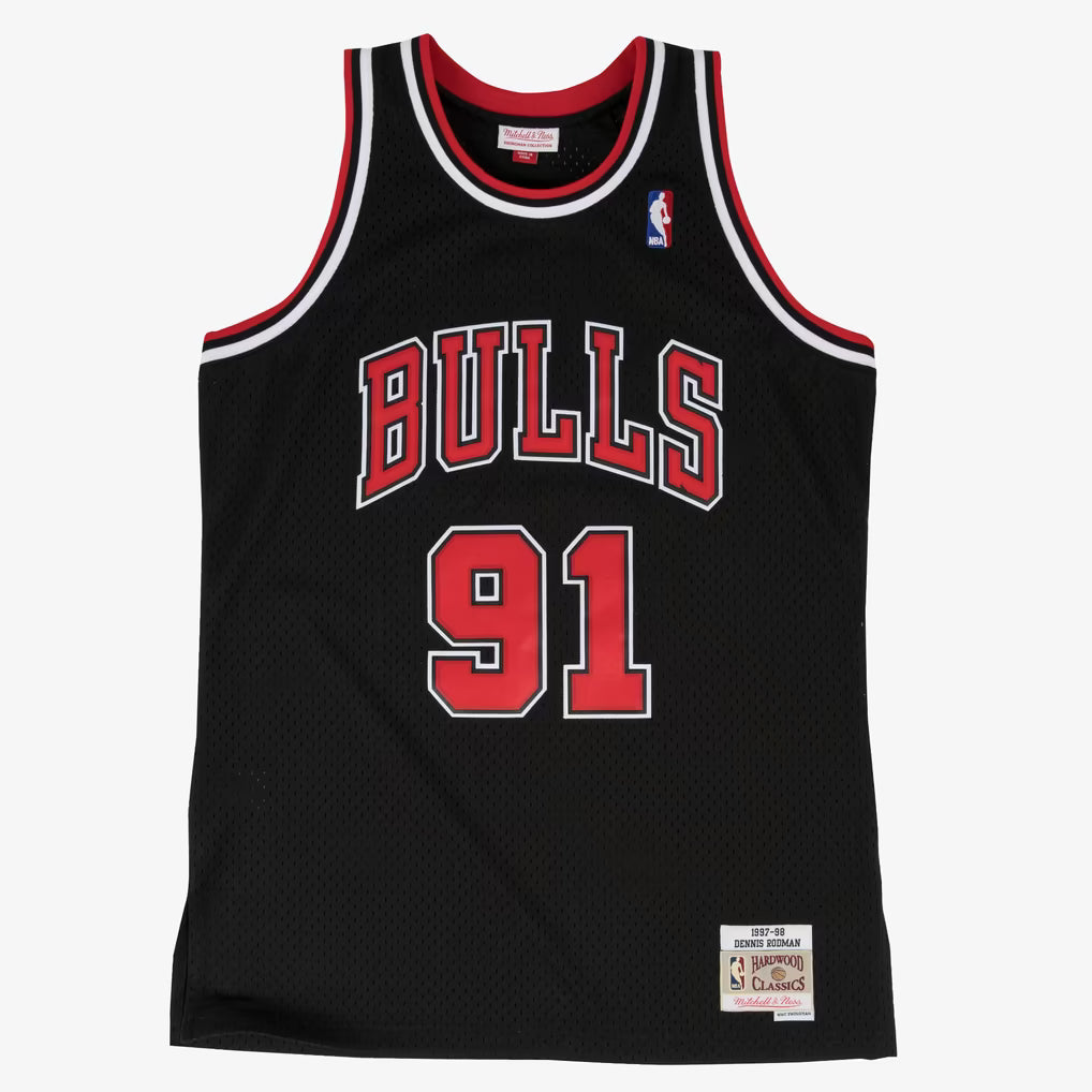 Chicago Bulls Mitchell & Ness Dennis Rodman 1997 Black Alternate Swingman Jersey — product image 4