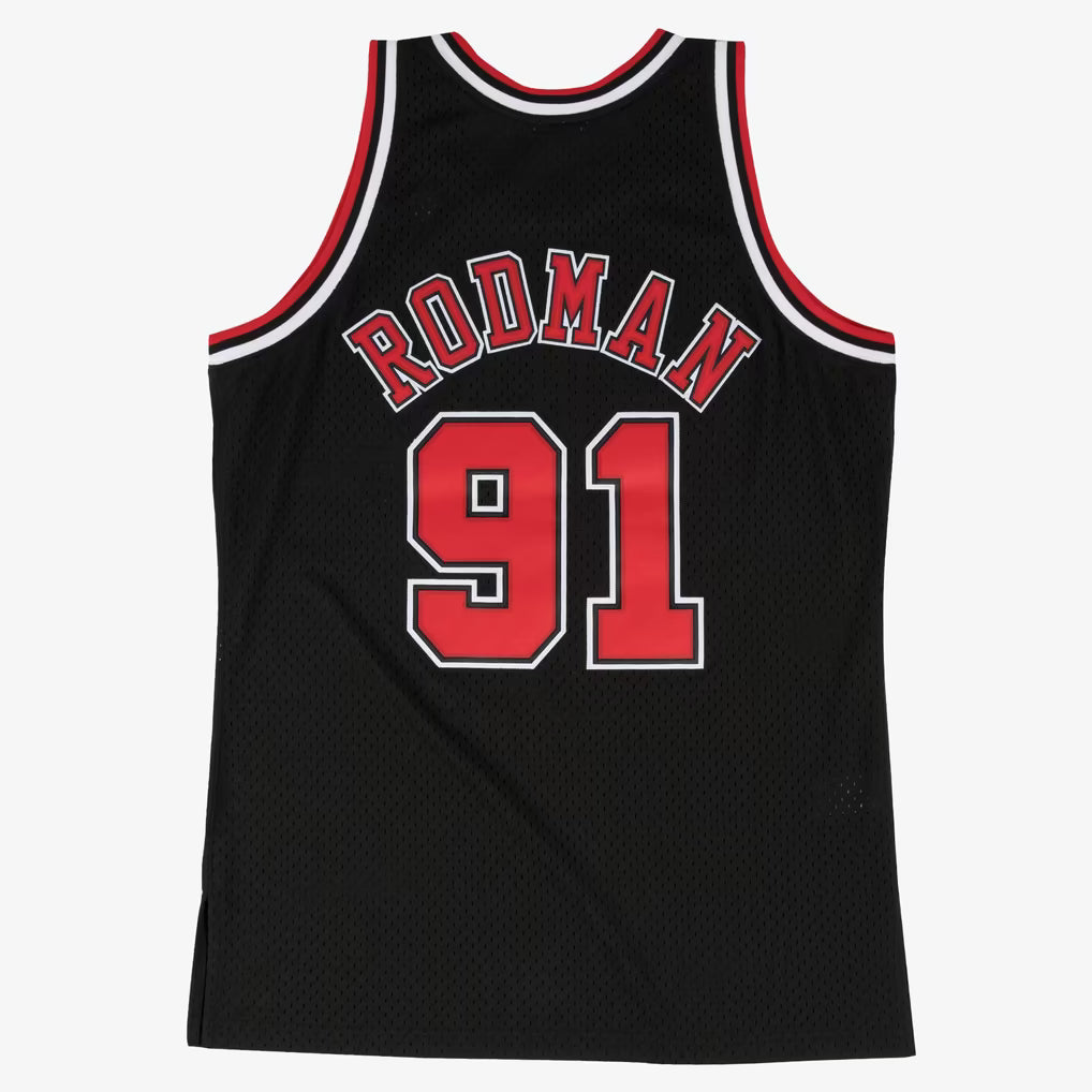Chicago Bulls Mitchell & Ness Dennis Rodman 1997 Black Alternate Swingman Jersey — product image 5