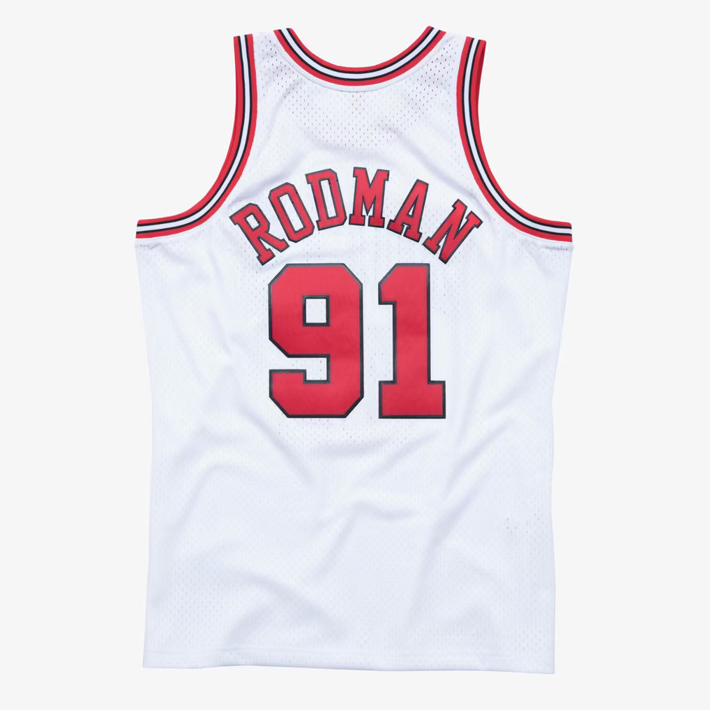 Chicago Bulls Mitchell & Ness Dennis Rodman 1997-98 White Swingman Jersey — product image 2