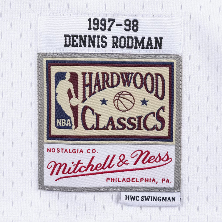 Chicago Bulls Mitchell & Ness Dennis Rodman 1997-98 White Swingman Jersey — product image 3