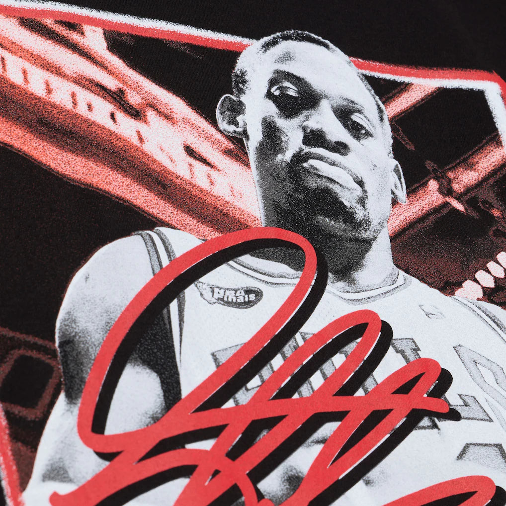 Chicago Bulls Mitchell & Ness Freeze Frame Classic Tee Dennis Rodman- Black