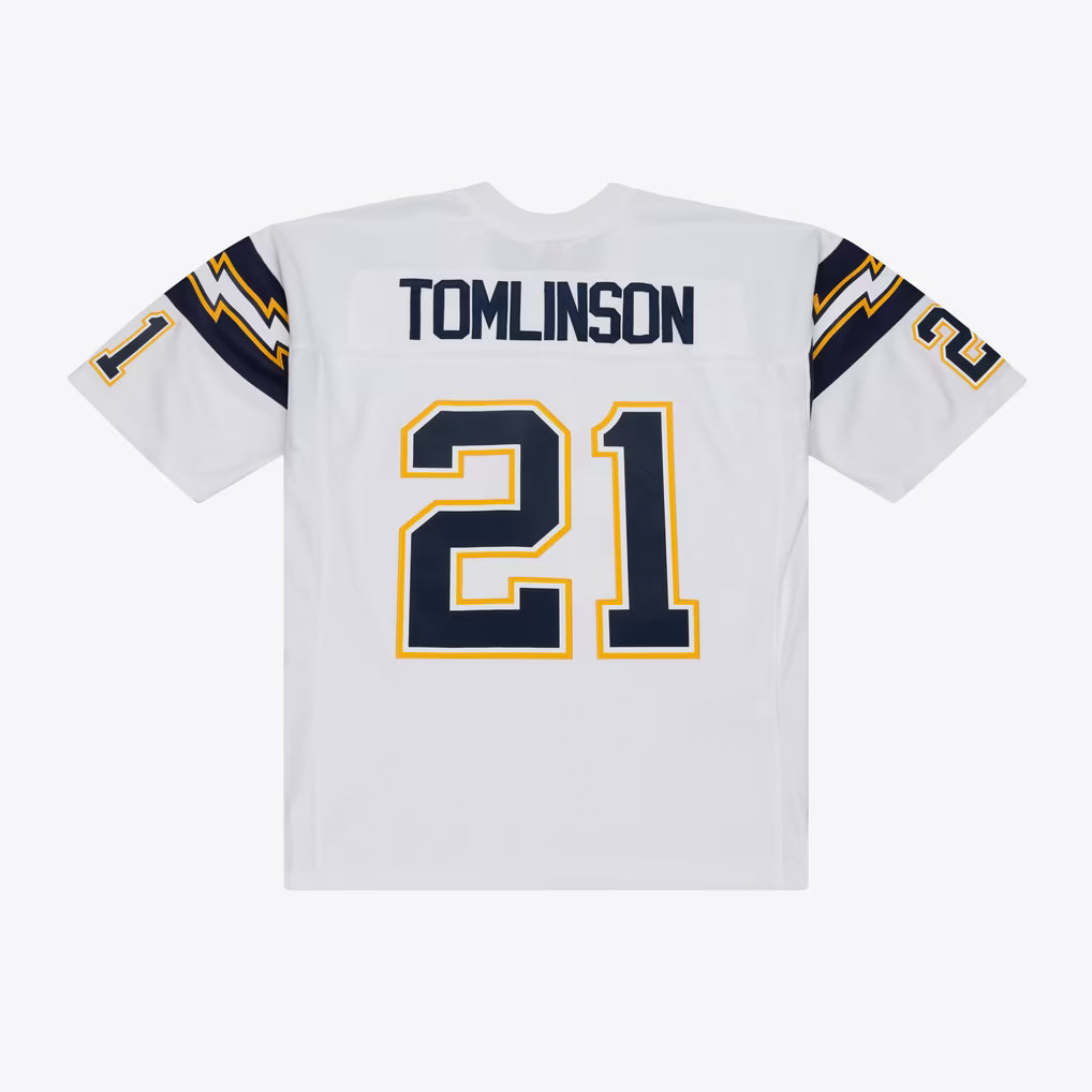 San Diego Chargers Mitchell & Ness NFL Legacy Jersey Chargers 2001 Ladainian Tomlinson #21 White