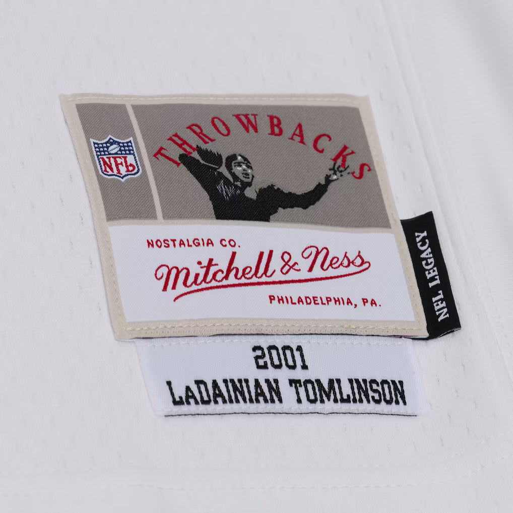 San Diego Chargers Mitchell & Ness NFL Legacy Jersey Chargers 2001 Ladainian Tomlinson #21 White