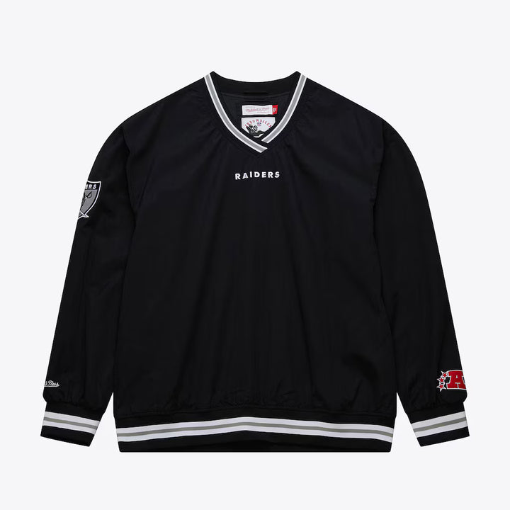 Las Vegas Raiders Mitchell & Ness NFL Classic Nylon Pullover Vintage Logo Raiders