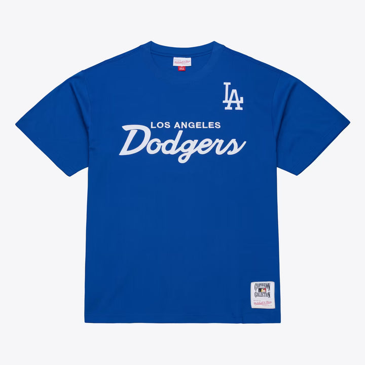 Los Angeles Dodgers Mitchell & Ness Team Color Head Coach SS Tee- Royal