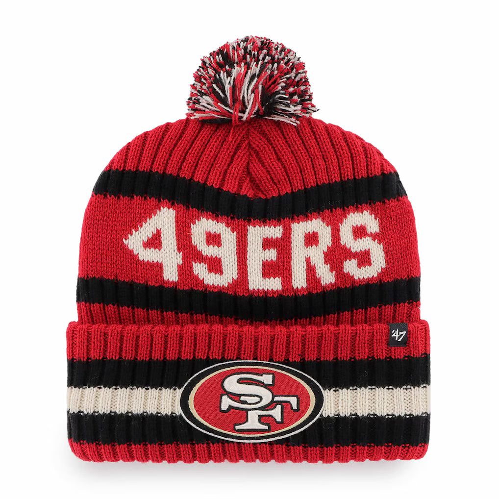 San Fransisco 49ers 47' Bering Cuff Knit - Red/Black