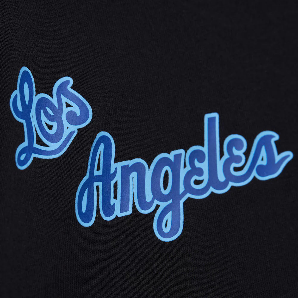 Los Angeles lakers Mitchell & Ness Double Clutch SS Premium Tee- Black