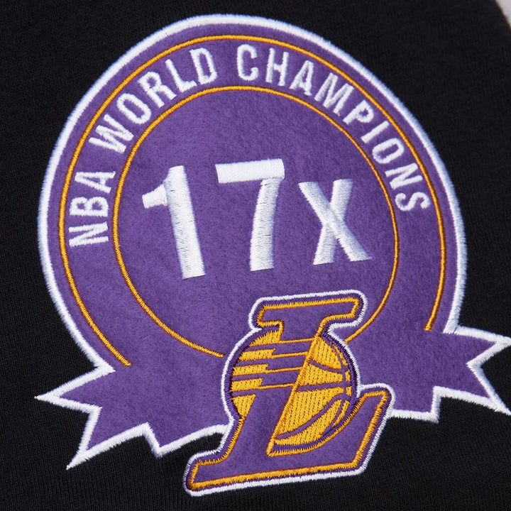 Los Angeles lakers Mitchell & Ness Double Clutch SS Premium Tee- Black