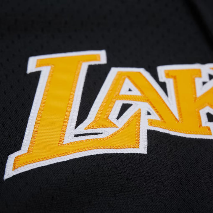 Los Angeles Lakers Mitchell & Ness NBA On The Clock Mesh Button Front Vintage Logo Lakers