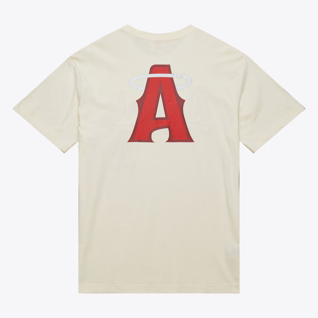 Los Angeles Angels Mitchell & Ness MLB City Connect Premium T-Shirt Cream
