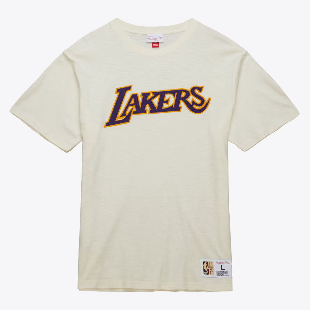 NBA HERITAGE SS SLUB TEE VINTAGE LOGO LAKERS — product image 1