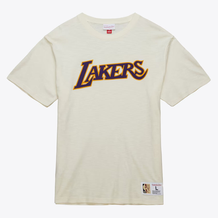 NBA HERITAGE SS SLUB TEE VINTAGE LOGO LAKERS — product image 1