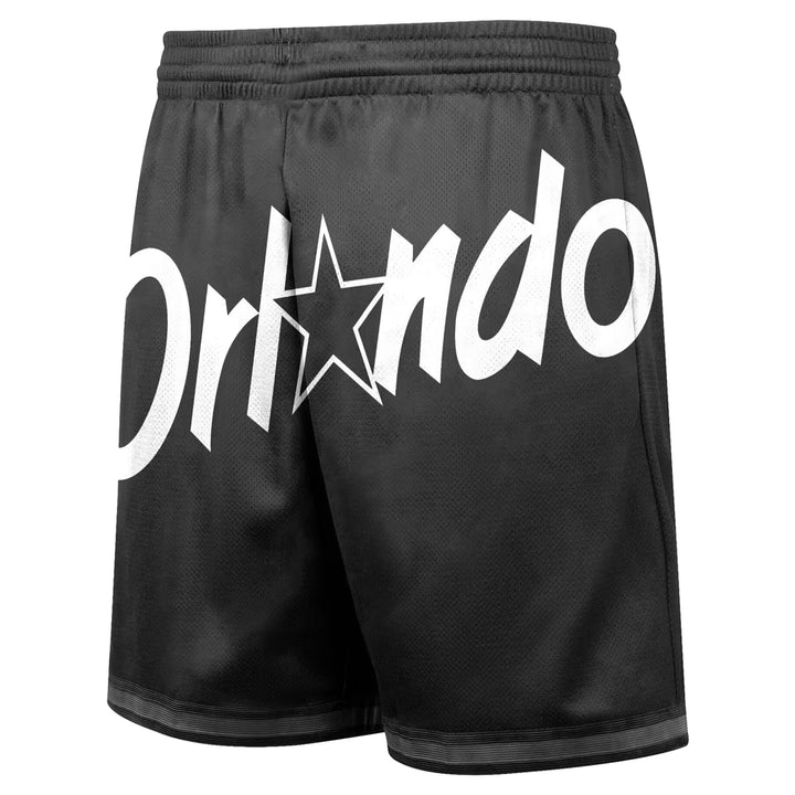 Orlando Magic Mitchell & Ness Big Face 3.0 Fashion Shorts — Black