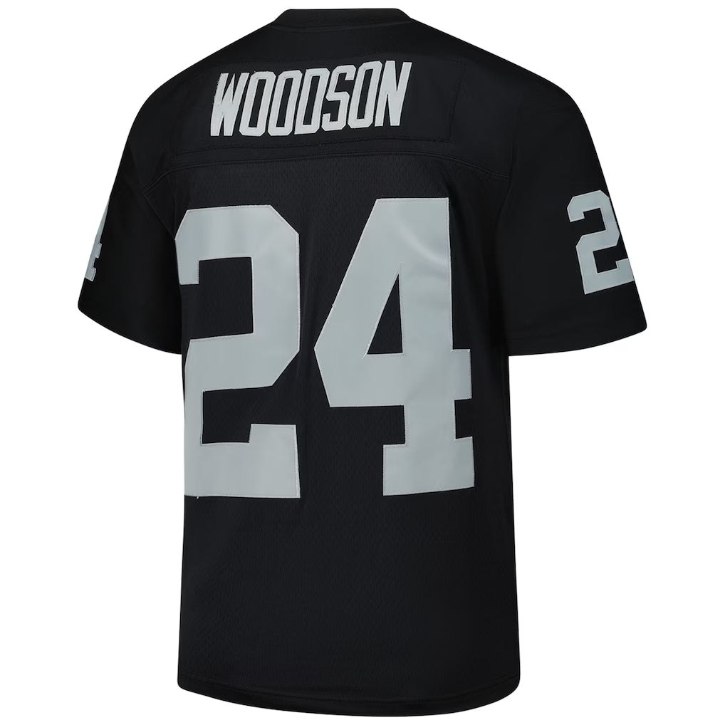 Oakland Raiders Mitchell & Ness NFL 1998 Legacy Jersey #24 Charles Woodson